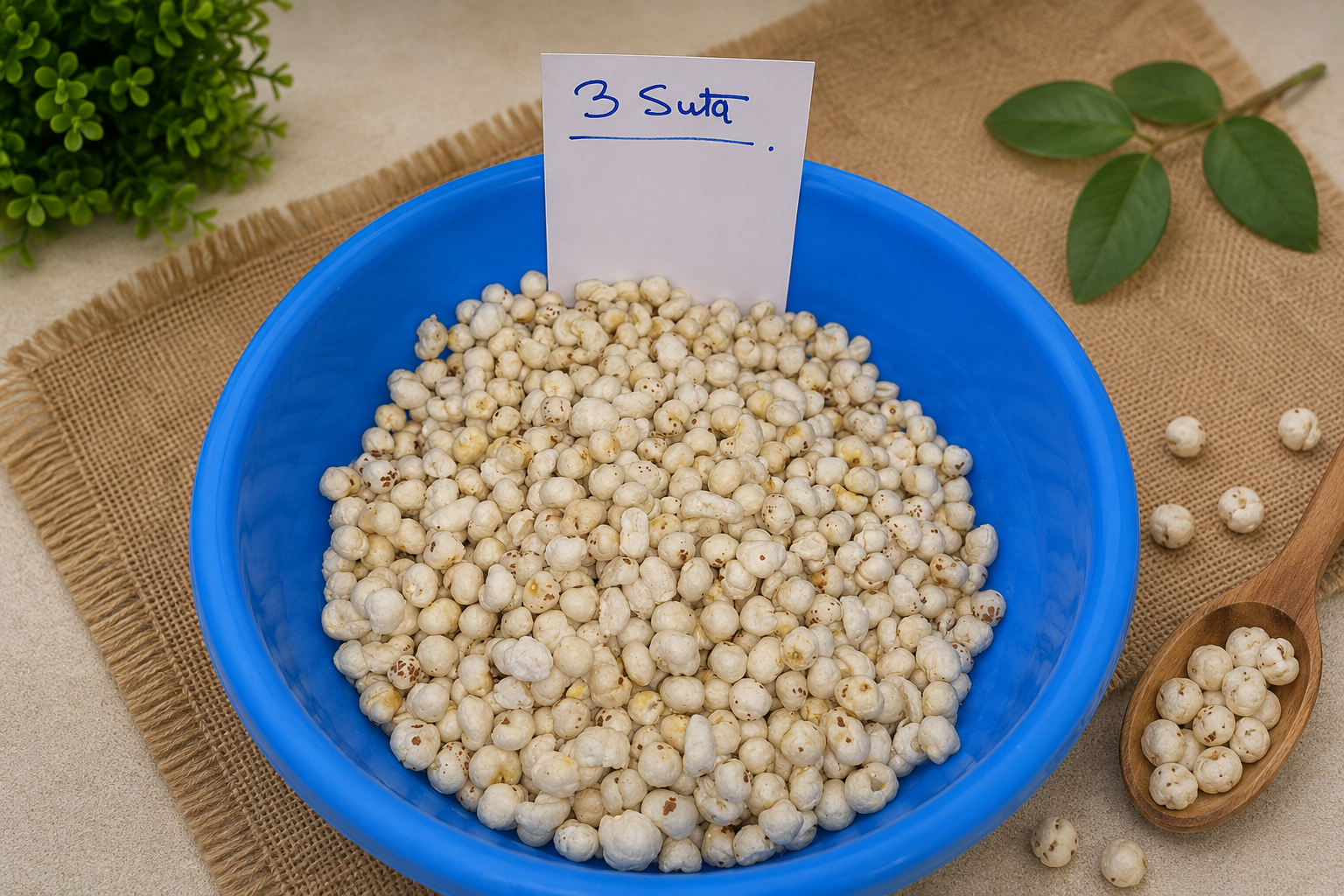 3 Suta Raw Phool Makhana
